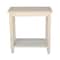 International Concepts Rectangle Solano Accent Table, 24 W, 14 L, 25 in H, Wood, Unfinished OT-6A - alternate 6